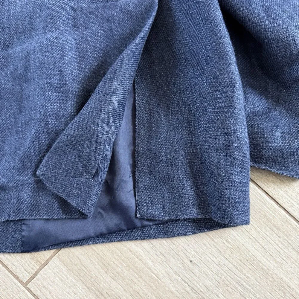 Laruen Ralph Lauren 100% Linen Unstructured Blazer 2 Button Navy Men’s 43L